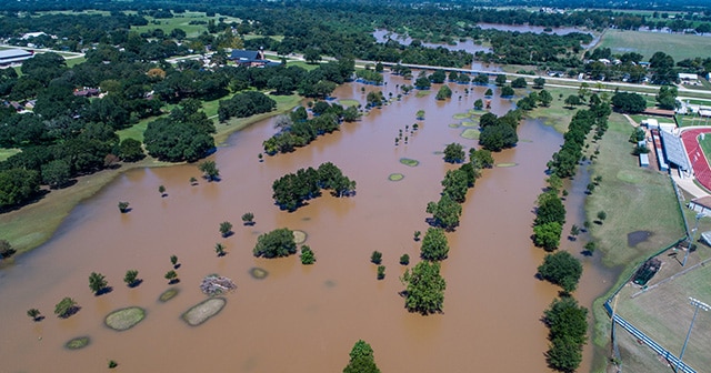 Flooded area from Hurricane Harvey