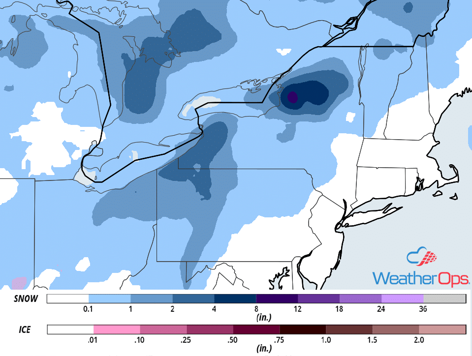 Snow Forecast for the Northeast - Valid Dec. 6, 2018