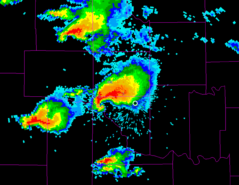 Radar de vigilancia meteorológica (WSR) Pantalla del WSR-88D