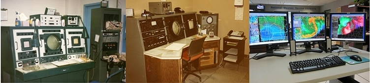 Weather Surveillance Radar (WSR) Console old to new