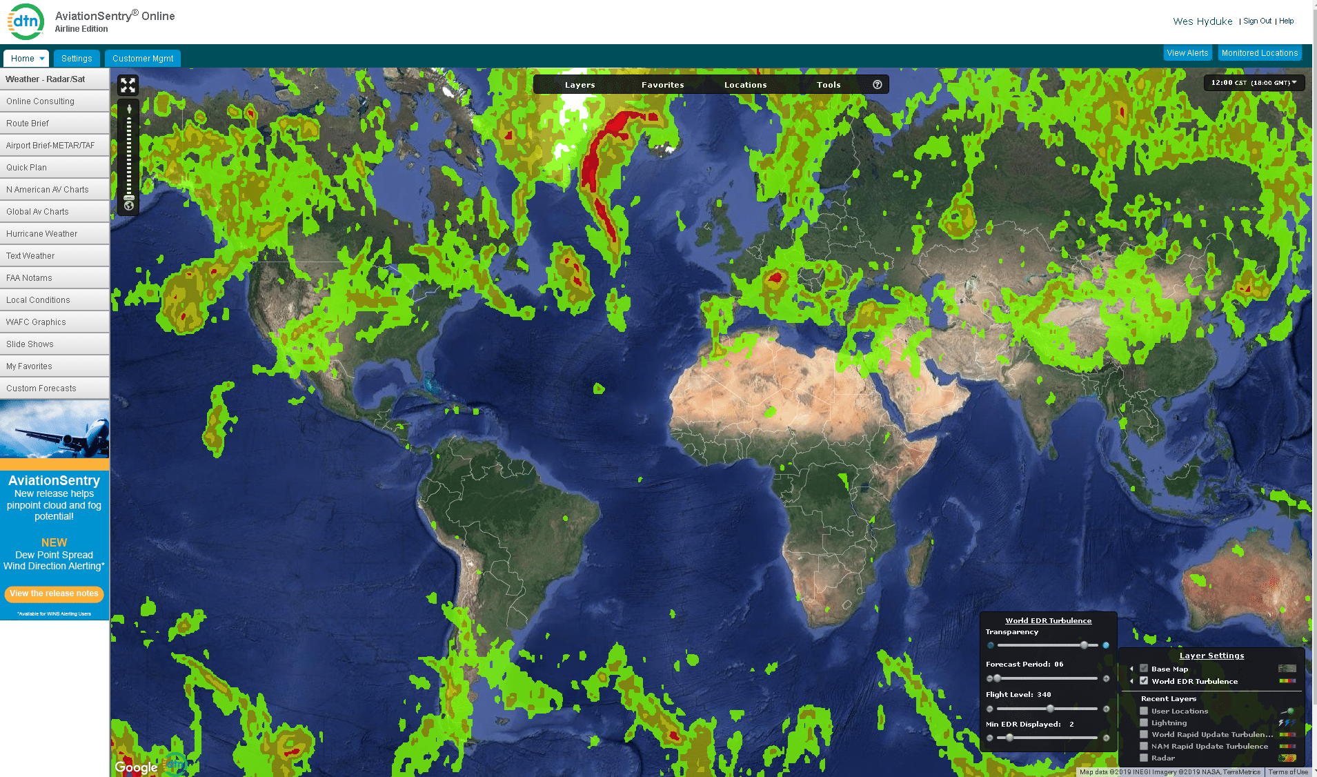weathersentry turbulence screenshot