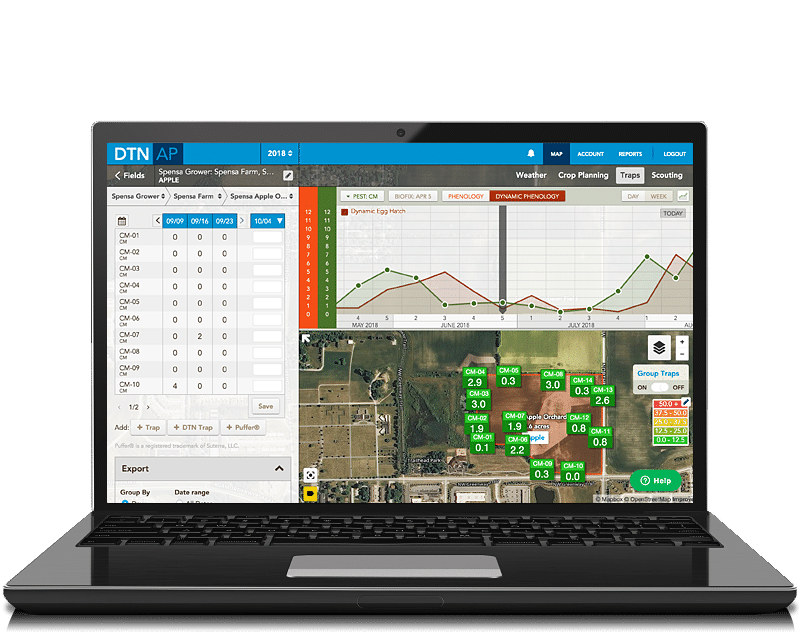 dtn agronomic platform on mobile screen