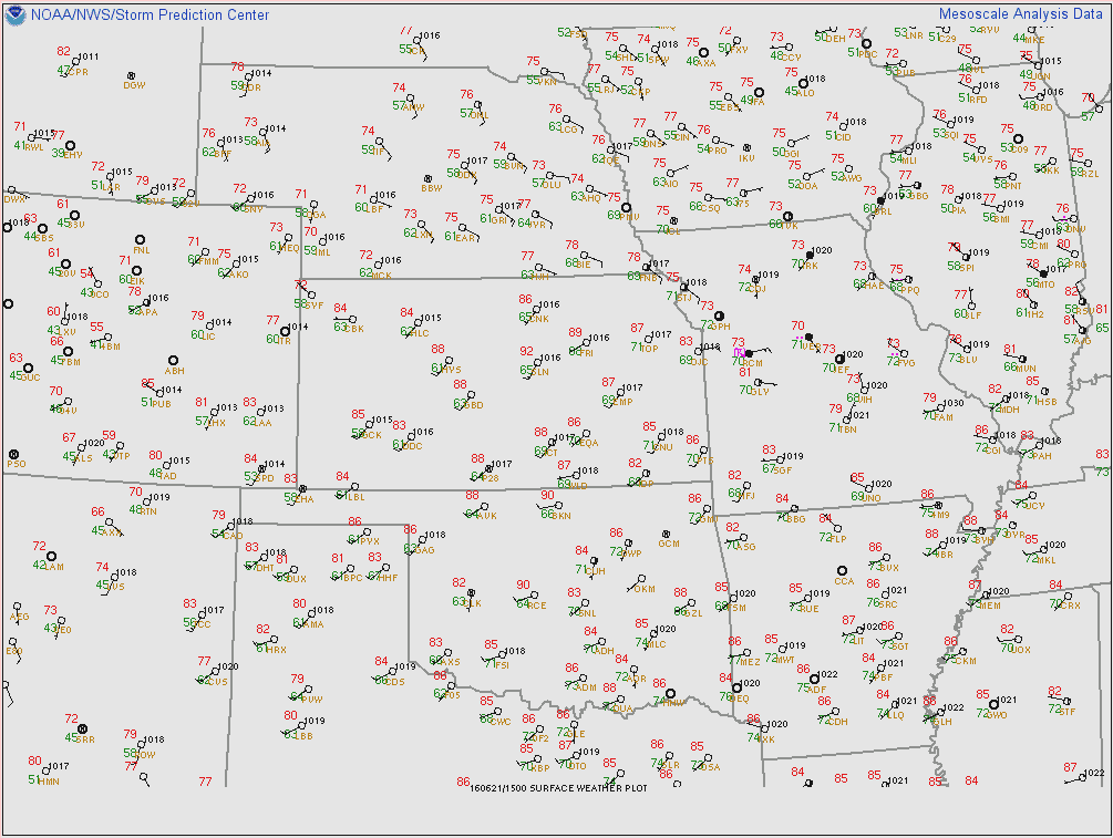 surface weather map partial US gray