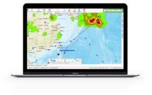 FlightTracker screenshot on laptop