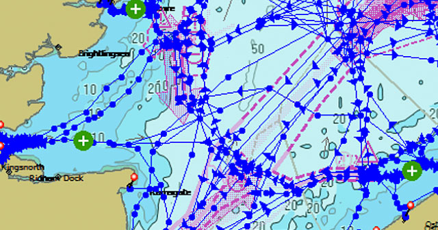 DTN SPOS shipping route screenshot