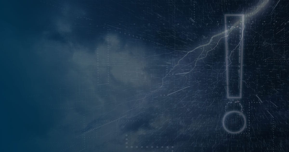 dark storm with lightning exclamation onguard features bg