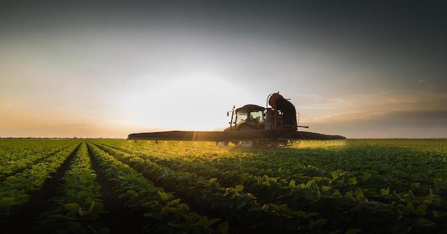 Sprayer in an Agricultural Field