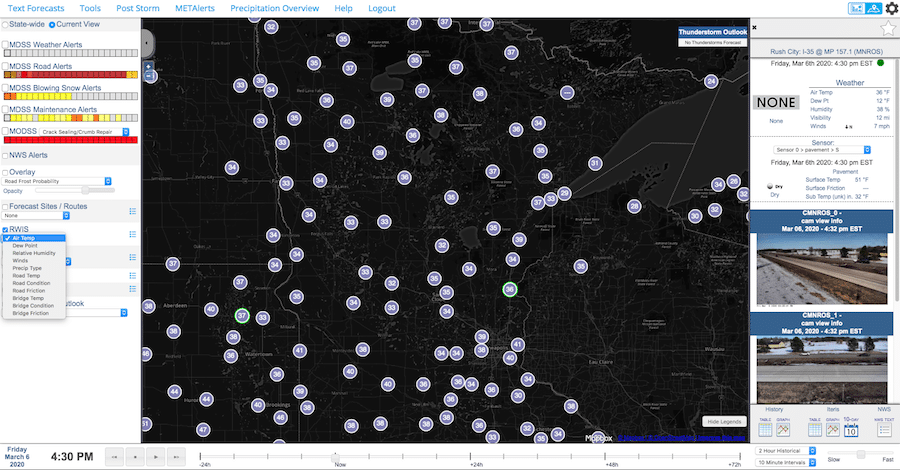 RWIS on the map
