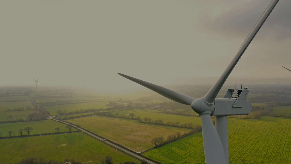 Wind Turbine in Field