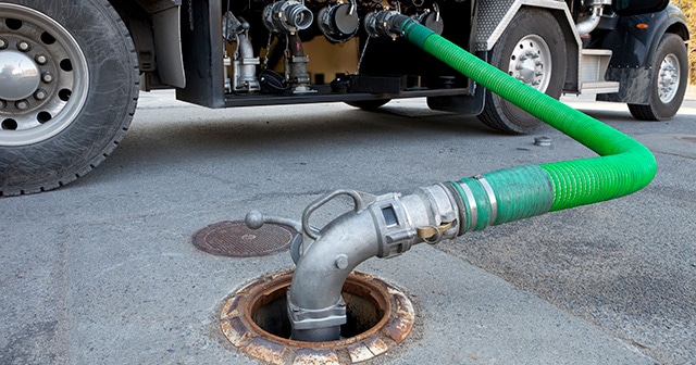 Fuel Truck Delivering Gas