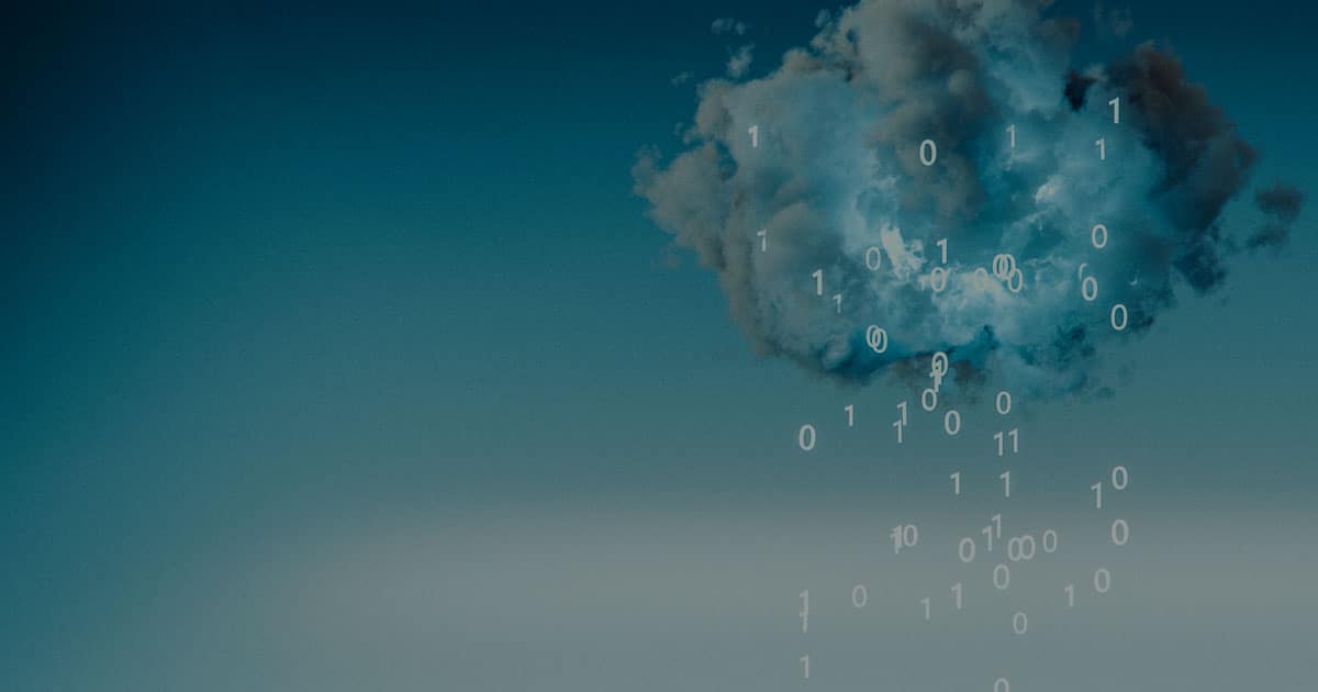 cloud raining binary numbers