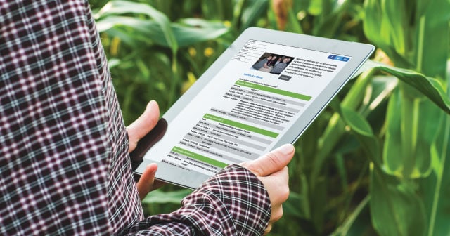 News Insights Farmer on Tablet