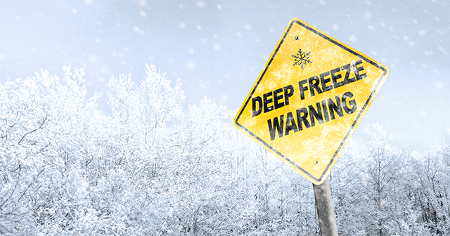 Blog Header Deep Freeze Warning Sign