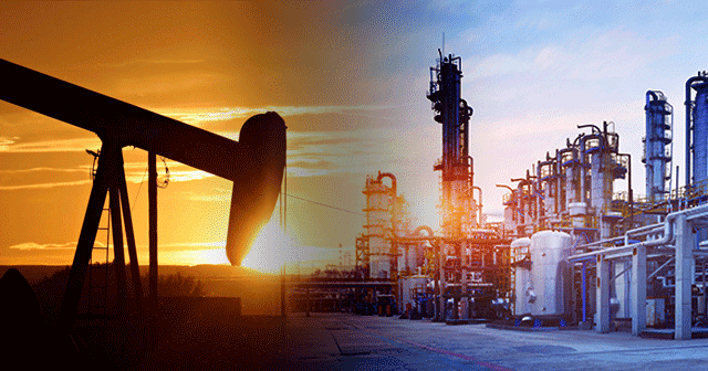 Blog Header Oil Pumpjack and Refinery