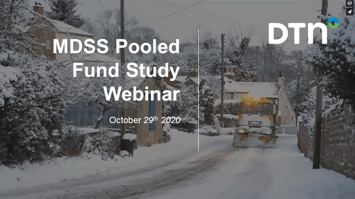 Video MDSS Pooled Fund Study Webinar