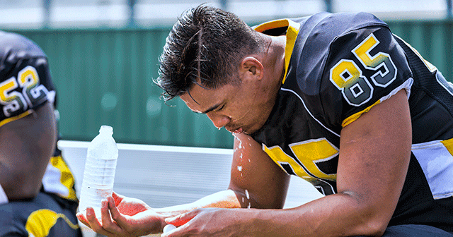 Blog Header Football Player Overheated