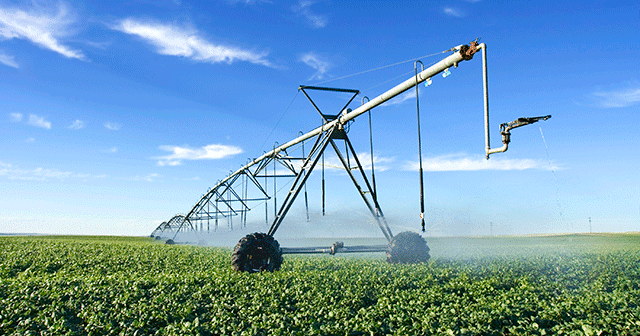 News Release Irrigation equipment in field