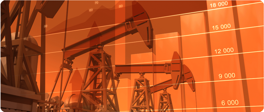 Pumpjacks and bar graph