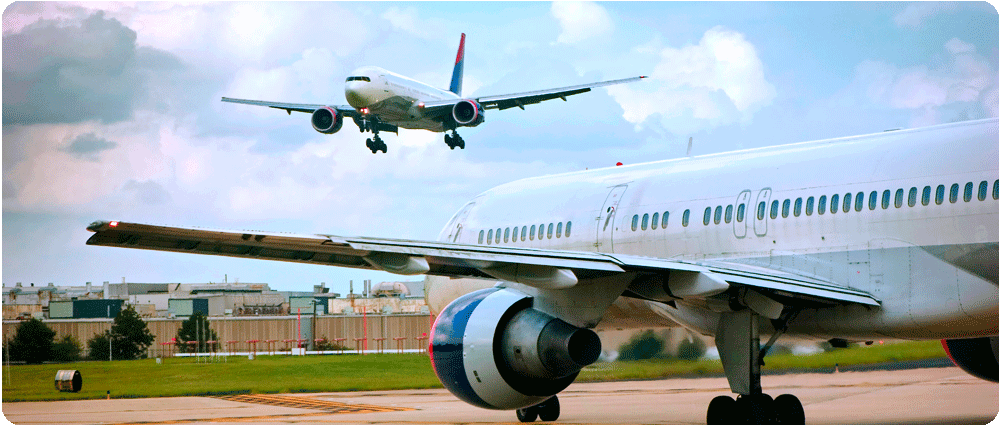 Two airplanes