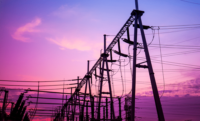 Substation in the evening