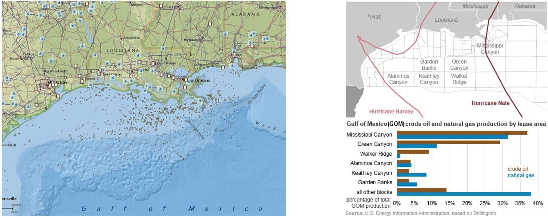 Map of Gulf of Mexico