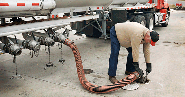 Blog Header Fuel truck driver delivering gasoline