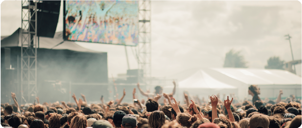Outdoor music festival