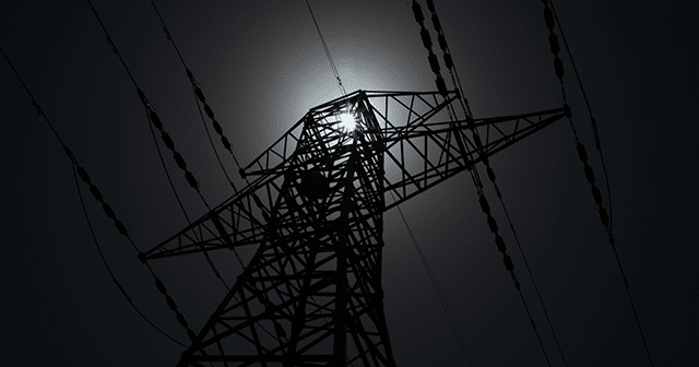 Blog header Power line silhouette moonlight