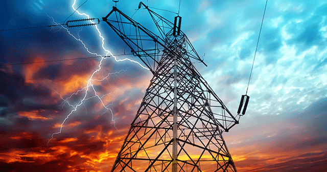 Blog header Electrical pylon lightning