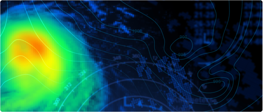 Hurricane on Weather Radar
