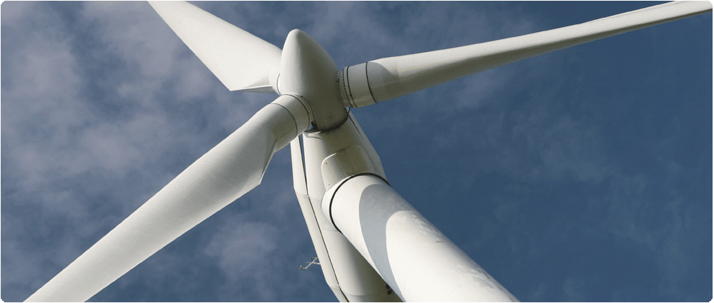 Wind turbine close-up