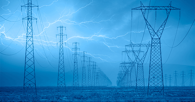 Blog header Power lines in lightning storm