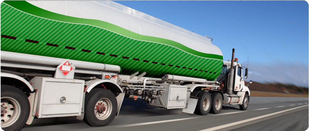 Fuel truck with gas volume indicator