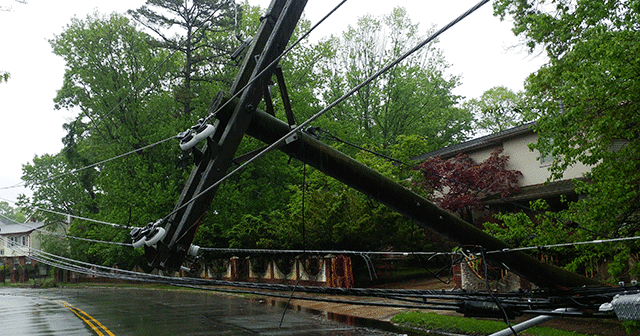 Blog header Fallen power pole