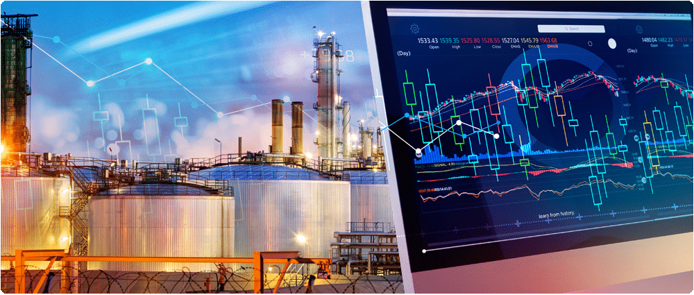Refinery with Computer data