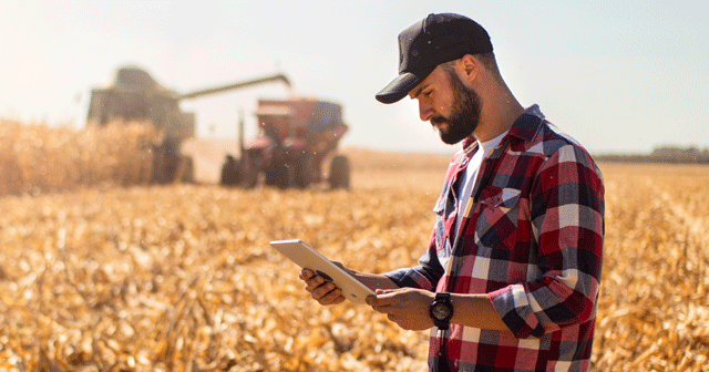 News Insights AgTarget farmer on tablet