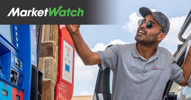 News Insights Marketwatch Man at gas pump