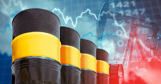 Blog header Oil Barrels over market