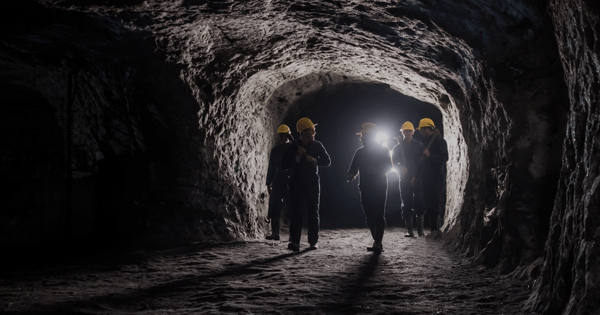 Miners in cave Features Benefits