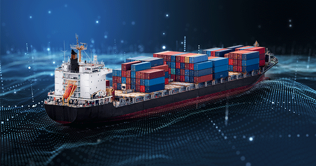 Blog header Container Ship on Data