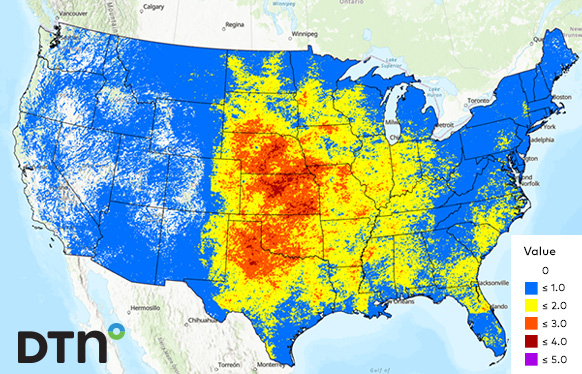 Hail Swath Data Map
