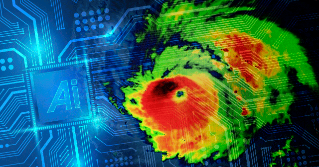 Tropical Storm Radar over Ai background