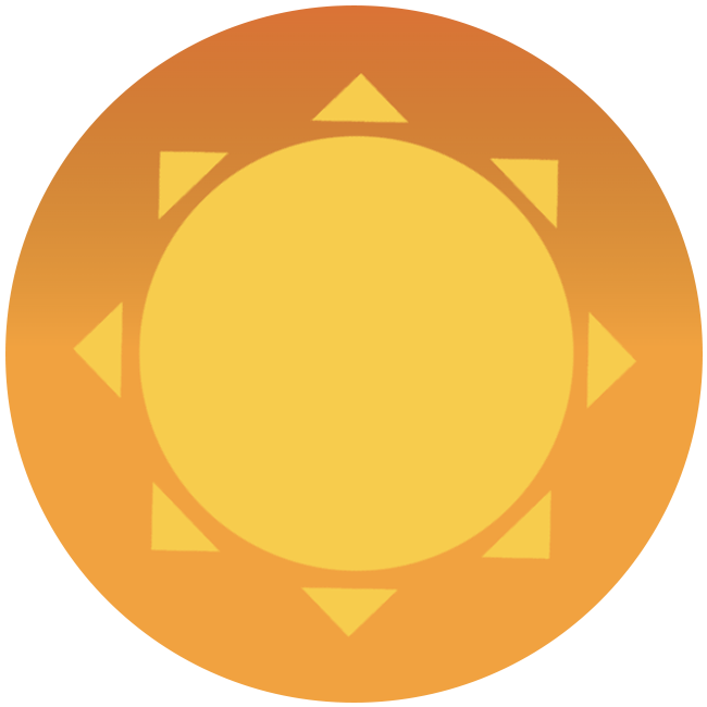 Sun circle icon