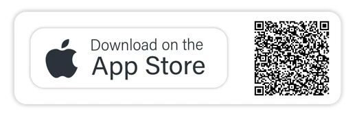 Apple Store logo with QR code