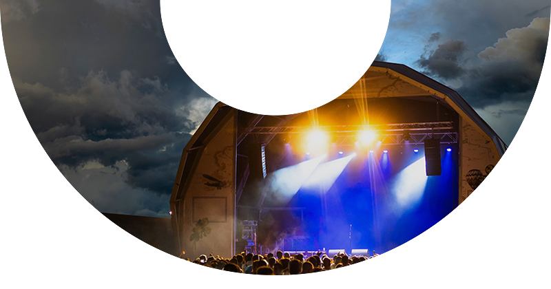 DTN weather hub for outdoor safety product card donut image pavilion with storm approaching