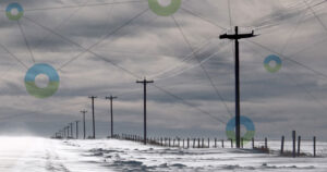 ice on power lines with dtn logo grid