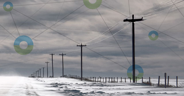 ice on power lines with dtn logo grid